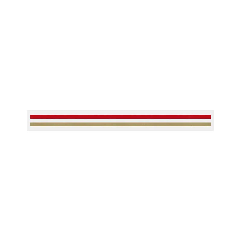 3/16" x 150 ft. 2 Color Pinstripe Tape (Red Metallic/Light Gold)
