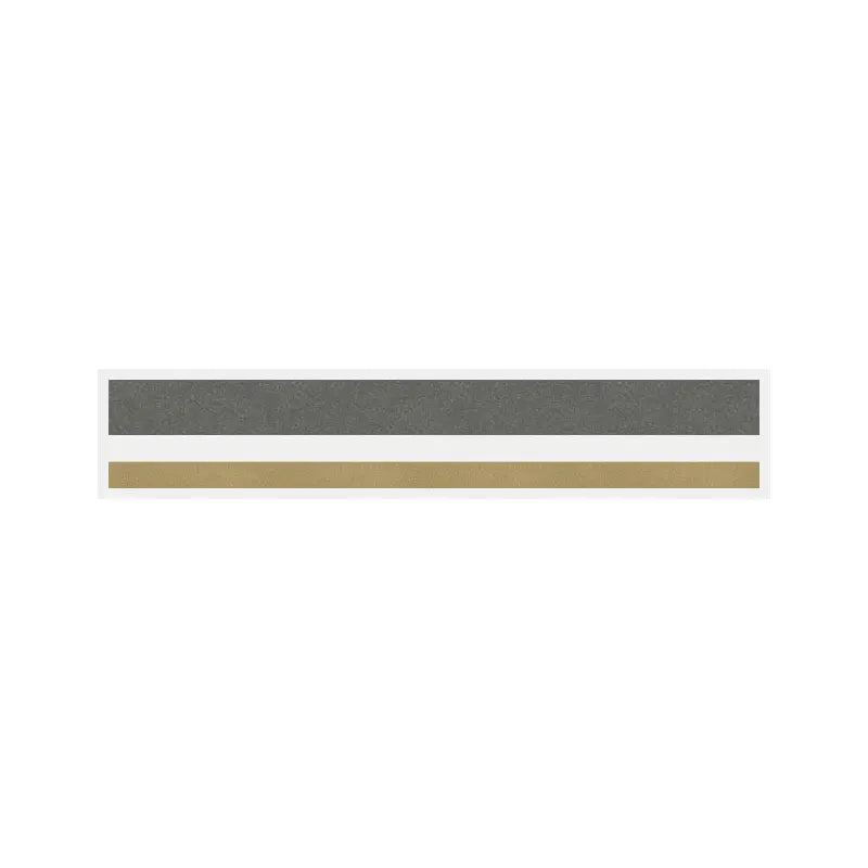 8/16 2 Color Pinstripe Tape Charcoal/Light Gold Metallic