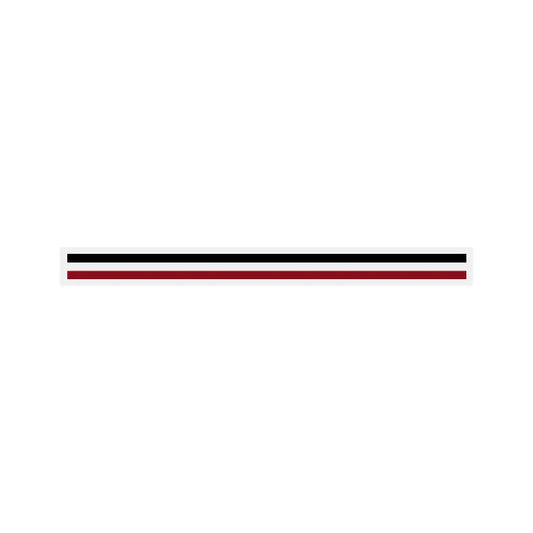 3/16" x 150 ft. 2 Color Pinstripe Tape (Black/Burgundy)