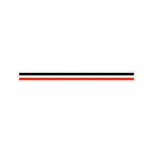 3/16" x 150 ft. 2 Color Pinstripe Tape (Black/Tomato Red)