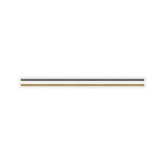 3/16" x 150 ft. 2 Color Pinstripe Tape (Charcoal/Light Gold Metallic)