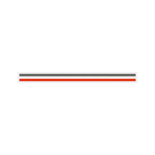3/16" x 150 ft. 2 Color Pinstripe Tape (Charcoal Metallic/Tomato Red)