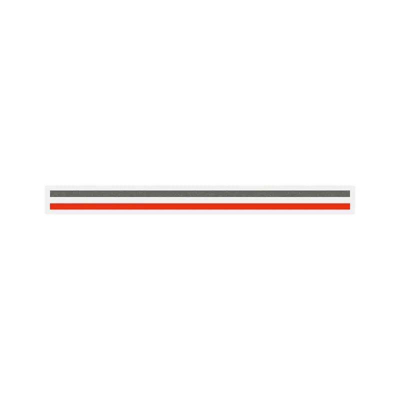 3/16" x 150 ft. 2 Color Pinstripe Tape (Charcoal Metallic/Tomato Red)
