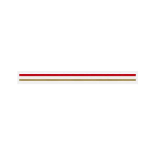 3/16" x 150 ft. 2 Color Pinstripe Tape (Red Metallic/Light Gold)
