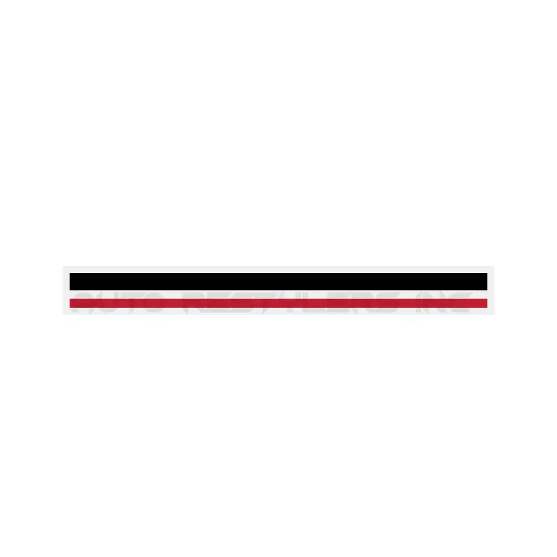 4/16" Black/ Cardinal Red 2 Color Pinstripe Tape