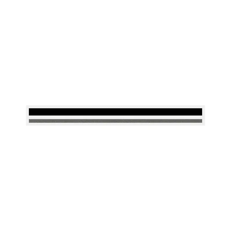 4/16" x 150 ft. Black & Charcoal Met. 2 Color Pinstripe Tape