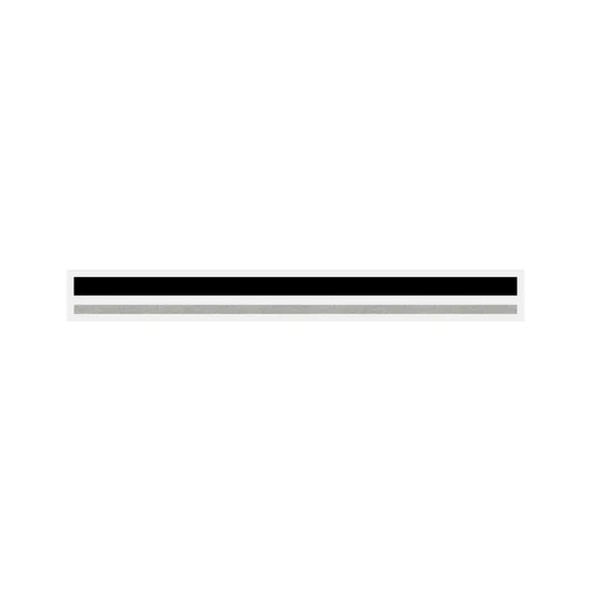 4/16" x 150 ft. Black & Silver Met. 2 Color Pinstripe Tape