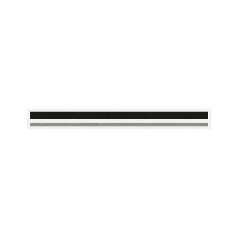 4/16" x 150 ft. Black Met & Pewter Met. 2 Color Pinstripe Tape