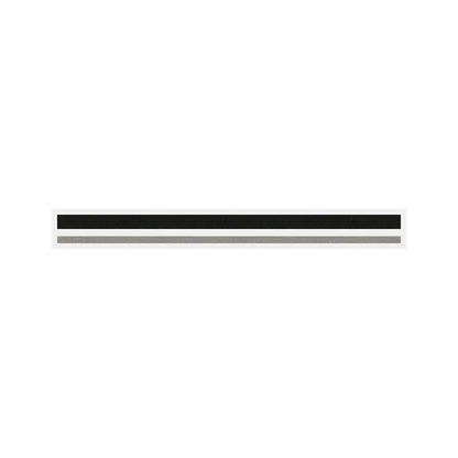 4/16" x 150 ft. Black/Silver Met.