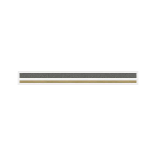 4/16" x 150 ft. Charcoal Met. & Autumn Gold Met. 2 Color Pinstripe Tape