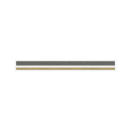 4/16" x 150 ft. Charcoal (Avery Gunmetal Met)/Autumn (Light) Gold Met