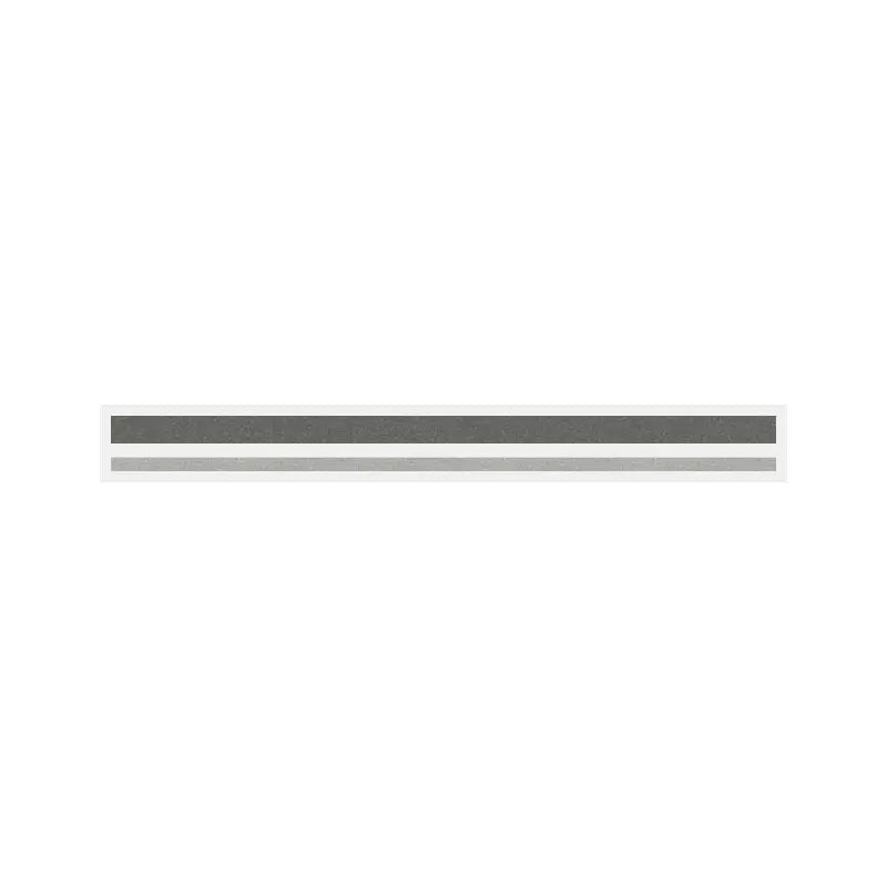 4/16" x 150 ft. Charcoal Met. & Silver Met. 2 Color Pinstripe Tape
