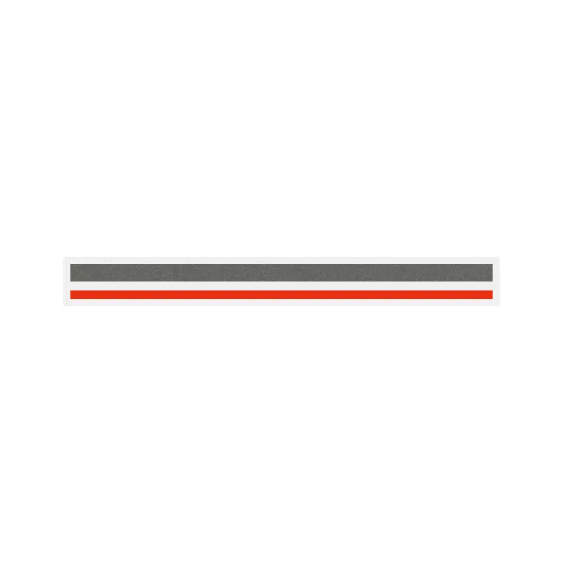 4/16" x 150 ft. Charcoal Met. & Red (Tomato) 2 Color Pinstripe Tape