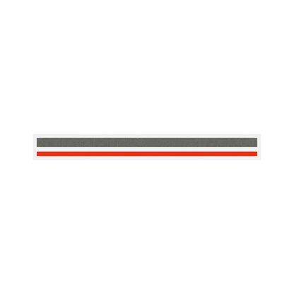 4/16" x 150 ft. Charcoal (Avery Gunmetal Met)/Red (Tomato)
