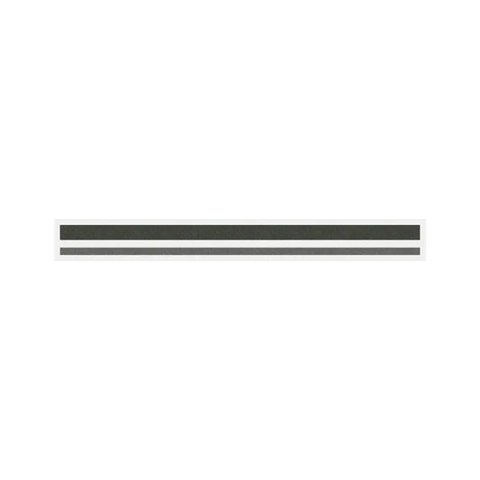 4/16" x 150 ft. Dark Charcoal Met. & Charcoal Met. 2 Color Pinstripe Tape