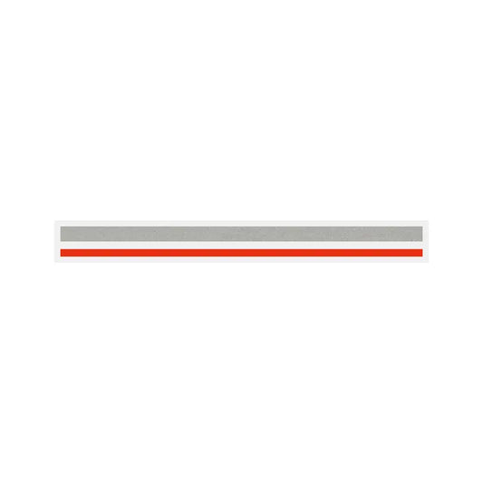 4/16" x 150 ft. Silver Met. & Red (Tomato) 2 Color Pinstripe Tape