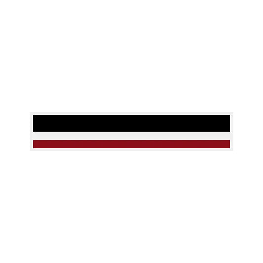8/16 2 Color Pinstripe Tape Black/Burgundy
