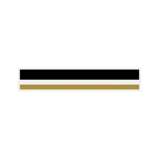 8/16 2 Color Pinstripe Tape Black/Gold Metallic