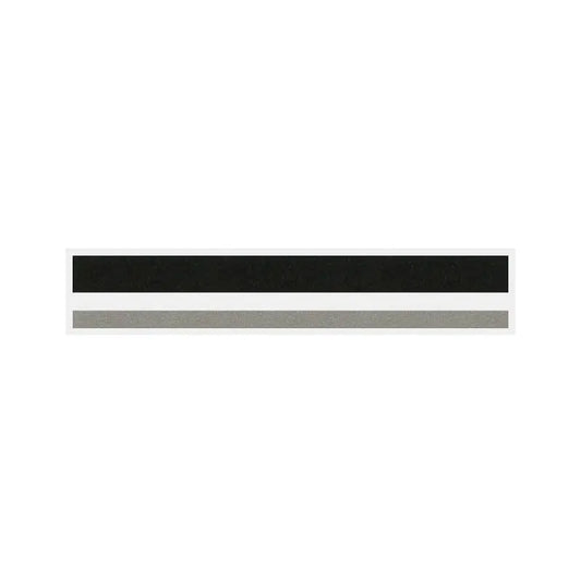 8/16 2 Color Pinstripe Tape Black/Charcoal Metallic