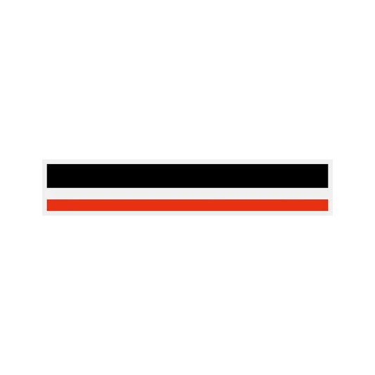 8/16 2 Color Pinstripe Tape Black/Tomato Red