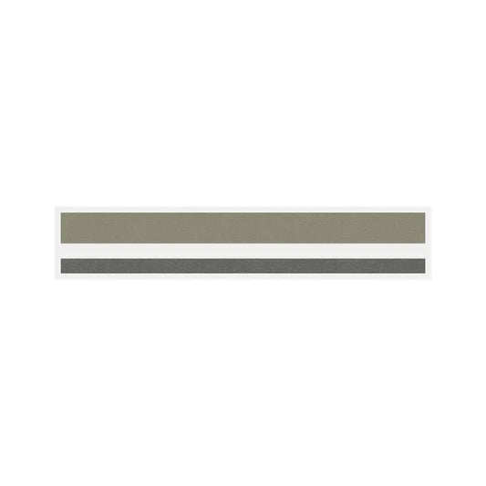 8/16 2 Color Pinstripe Tape Champagne/Charcoal Metallic