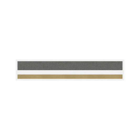 8/16 2 Color Pinstripe Tape Charcoal/Light Gold Metallic