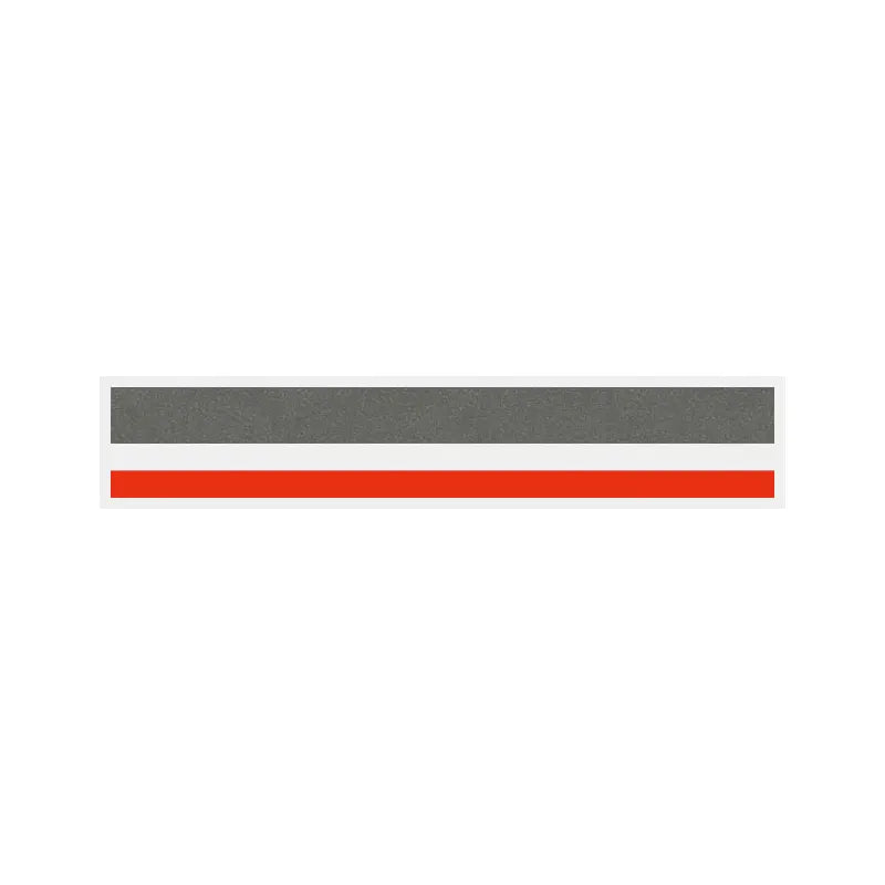 8/16 2 Color Pinstripe Tape Charcoal Metallic/Tomato Red